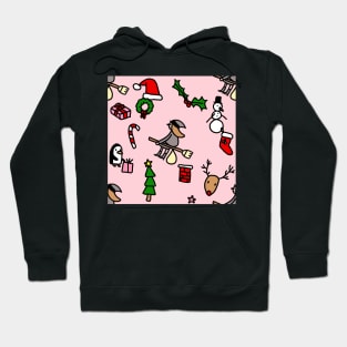 pink christmas befana xmas witch Hoodie